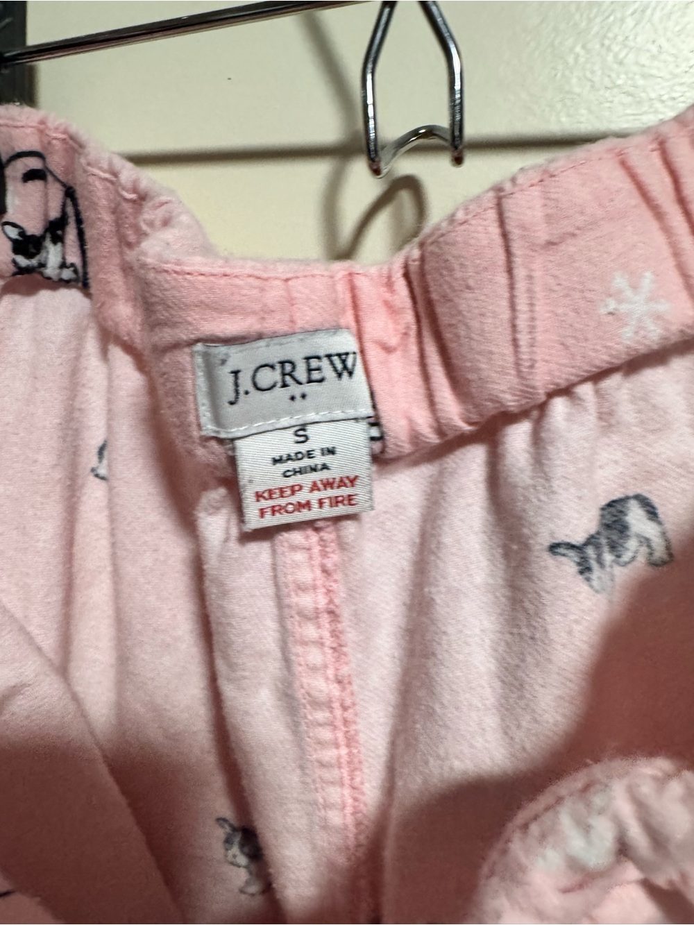 J. Crew Pink Dog-Print Lounge Pants - Picture 5 of 7